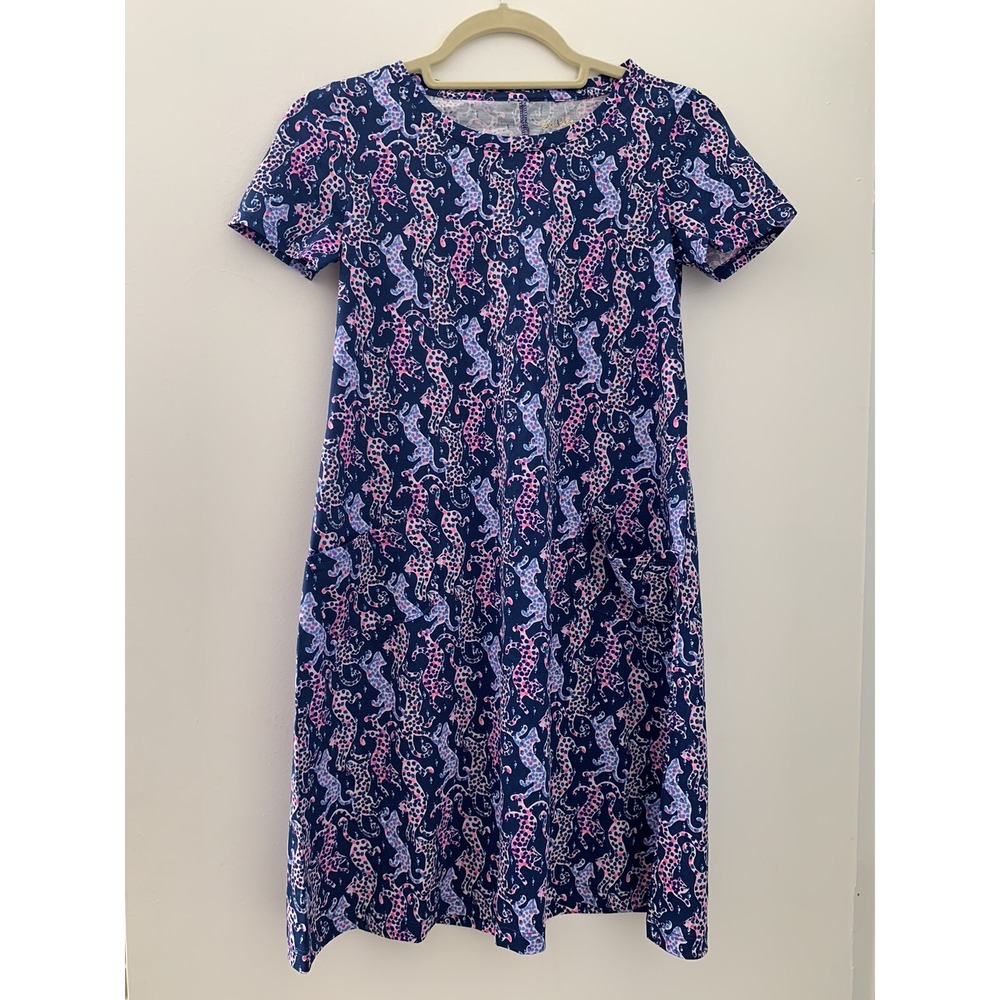 Lilly Pulitzer XX Small  Jodee Dress Oyster Bay Navy On The Catwalk